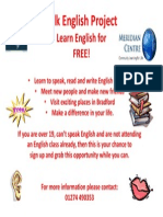 Flier for Project Learners