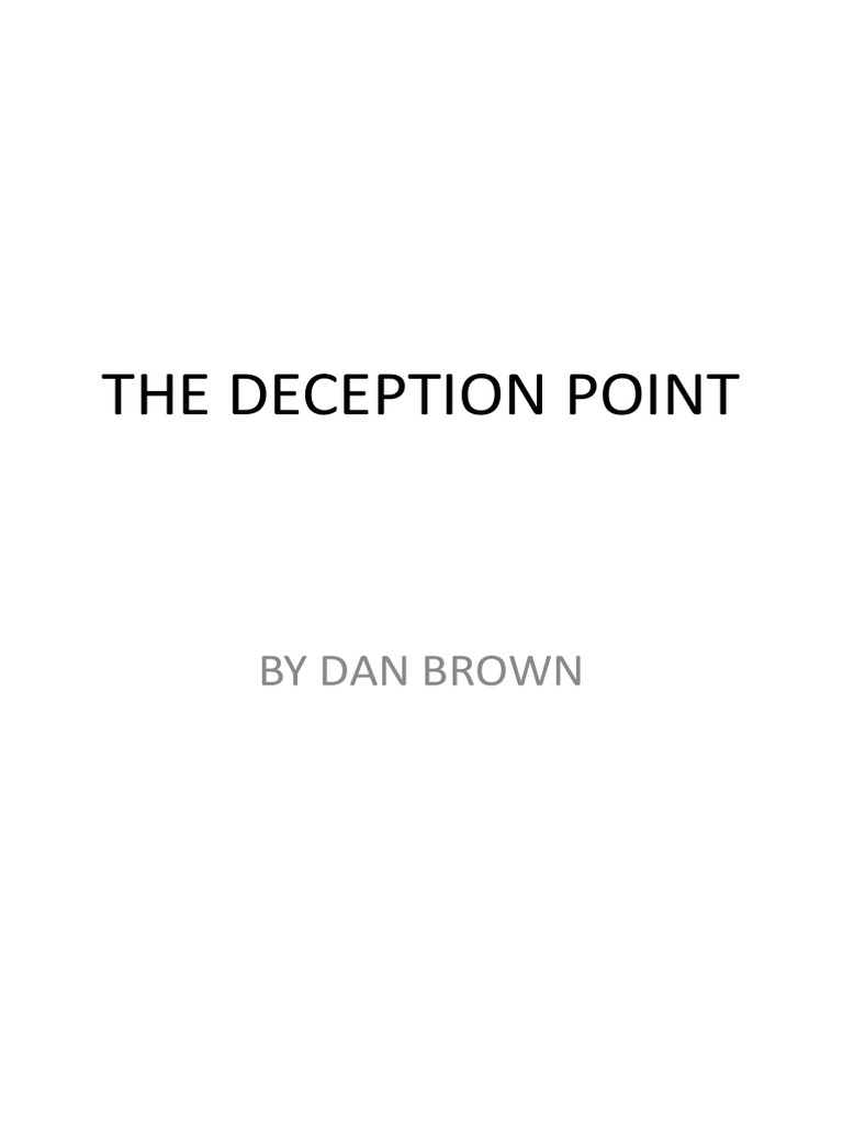The Deception Point PDF Unrest
