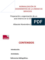 CURSO TEMA 4 Preparación y Organización Acto Interno de La UCLM