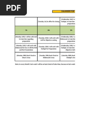 Month Calendar