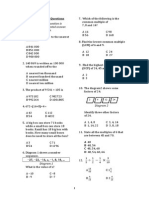 Soalan Matematik Tingkatan 1 Kertas 1