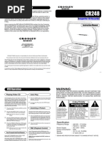 Download Crosley Songwriter CR248 User Manual - wwwJFretrocom by webbot SN2257663 doc pdf