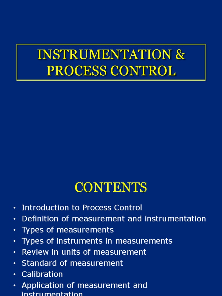 Instrumentation & Process Control | Download Free PDF | Pressure ...