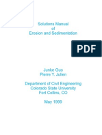 Solutions Manual of Erosion Aand Sedimentation