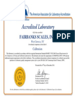Fairbanks Scales, Inc.: Calibration