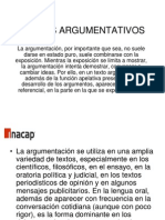 Textos Argumentativos Tec - Com.oral y Escrita