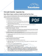 TraceGains Inspection Day FDA Audit Checklist
