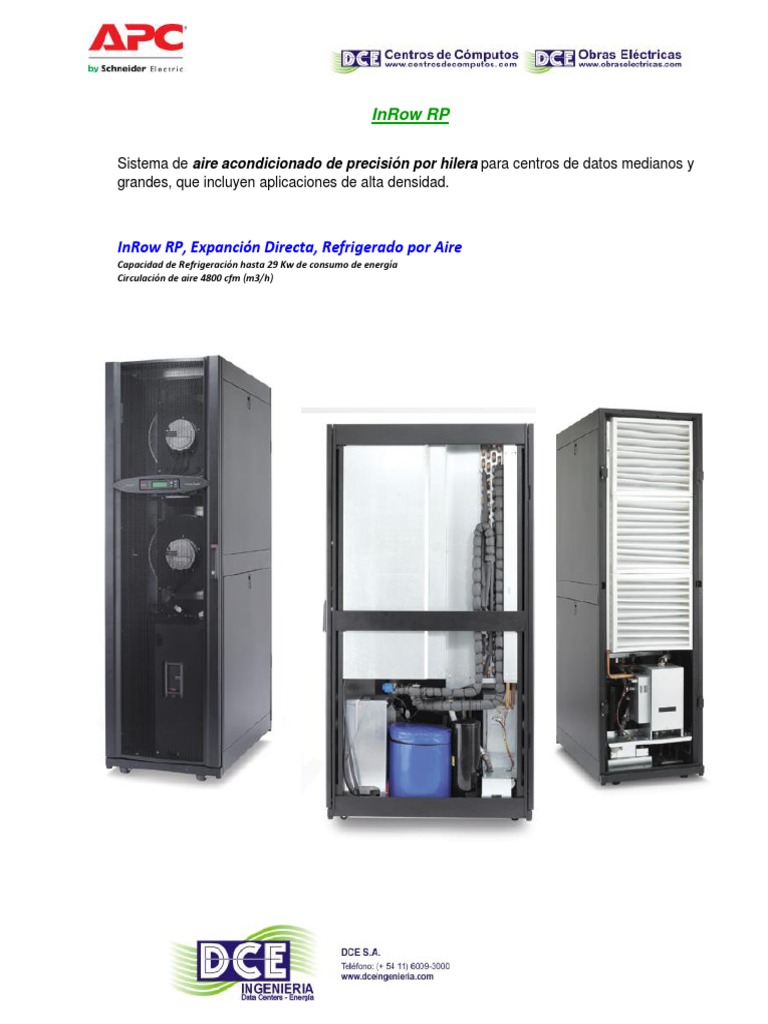 Aire Acondicionado Aa para Filas de Racks Inrow RP | PDF | Business ...