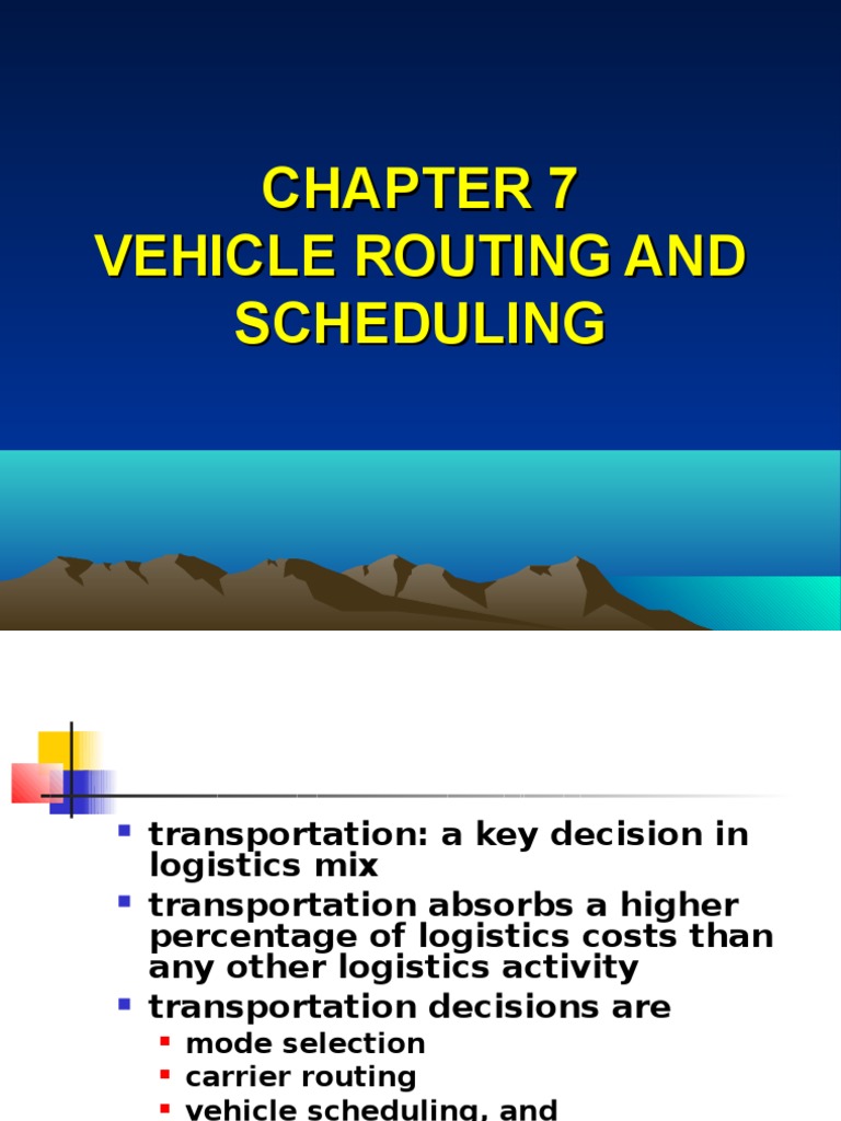 Vehicle Routing and Scheduling Strategies | PDF | Routing | Transport