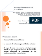 La Investigación en Psicología Social en México