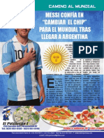 Messi Confía en "Cambiar El Chip" para El Mundial Tras Llegar A Argentina