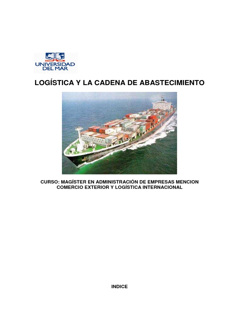 Logistica y La Cadena de Abastecimiento | PDF | Logística ...
