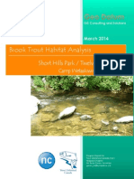 Progress Report - Brook Trout Habitat Suitability