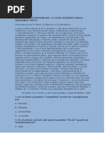Responda Las Preguntas 1 a 18 de Acuerdo Con El Siguiente Texto