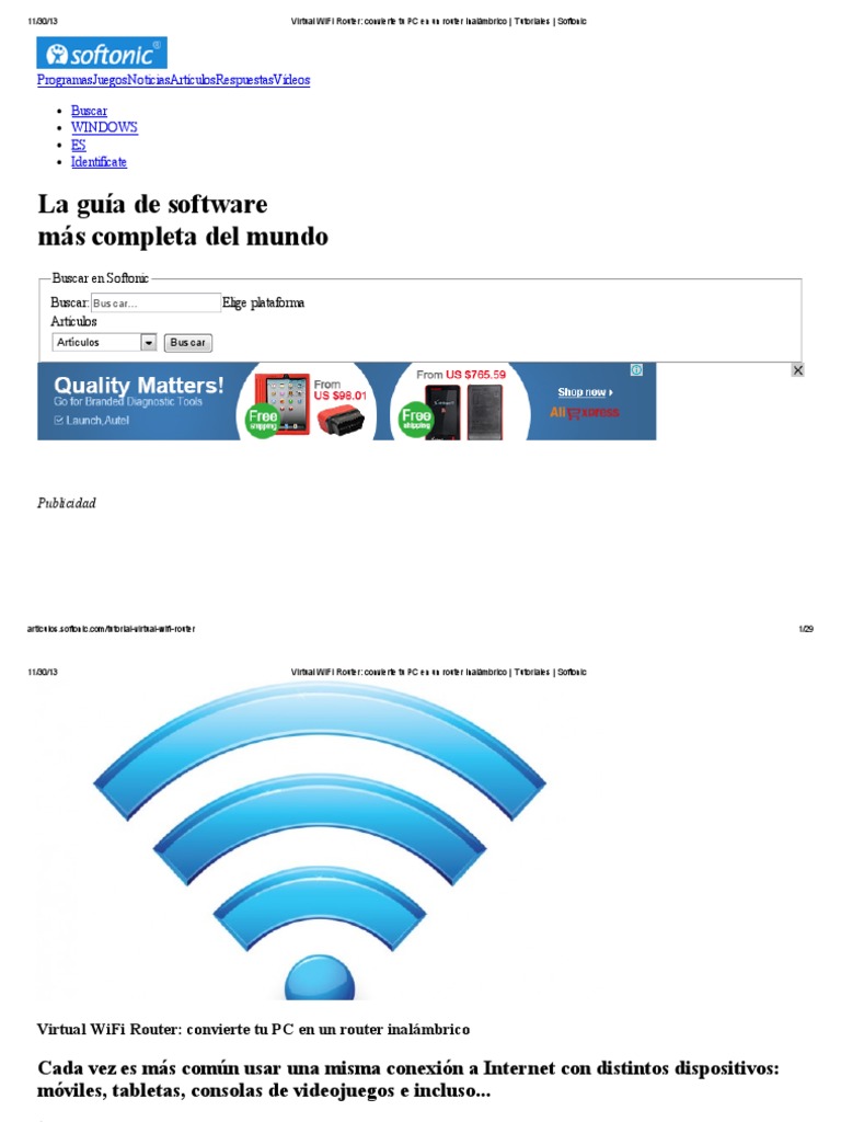 Virtual WiFi Router_ Convierte Tu PC en Un Router Inalámbrico