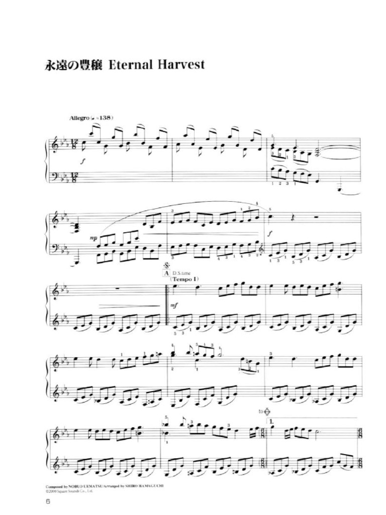 Final Fantasy IX-Piano Collection | PDF