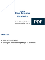 Cloud Computing Virtualization and Hadoop MapReduce