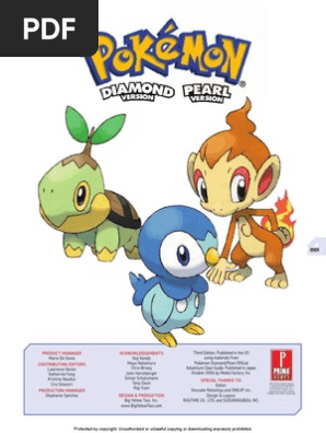 Pokemon Diamond Pearl Prima Official Guide Pdf Pokemon Nintendo Franchises