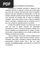 METABÓLITOS SECUNDÁRIOS 