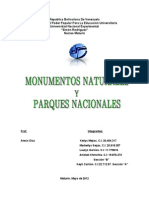 Monumentos Naturales y Parques Nacionales