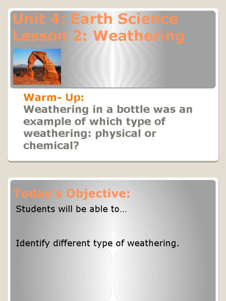 Understanding Weathering in Earth Science | PDF