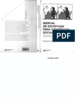 UNFV ANTROPOLOGIA Becker, Howard - Manual de Escritura Para Científicos Sociales