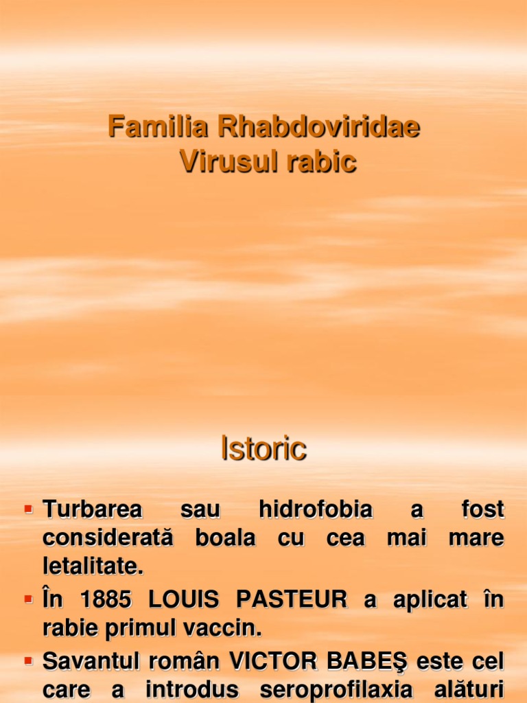 Virusul Rabic | PDF