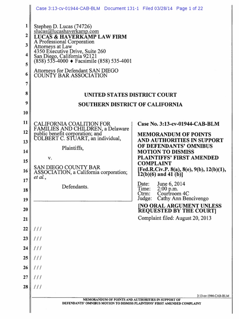 131 Master Omnibus and Joinder Download Free PDF Federal Rules Of