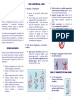 Manipulación manual de cargas: consejos y riesgos