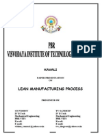 Lean Manufacturing Process: Kavali