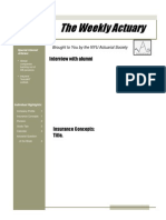 The Weekly Actuary - Issue 4 - Template