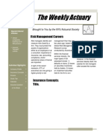 The Weekly Actuary - Issue 5 - Template