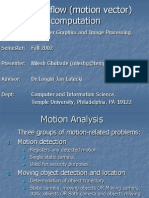 Optical Flow (Motion Vector) Computation