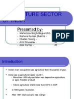 Agriculture Sector of India: Presented by