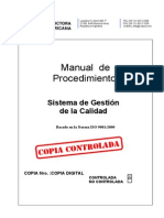 Manual de Procedimientos Gestion de Calidad - PDF Rev 2