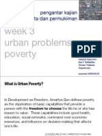 Kajian Kota Week 3.0 Poverty (Urban Problem)