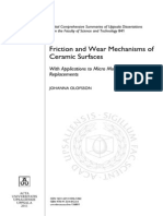 Friction and Wear Mechanisms of Ceramic Surfaces