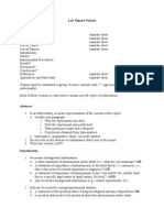 Lab Report Format