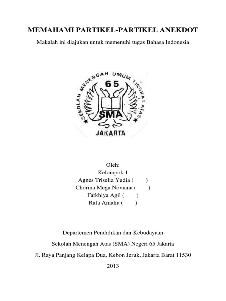 Makalah Bahasa Indonesia Anekdot