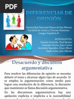 Diferencias de Opinión