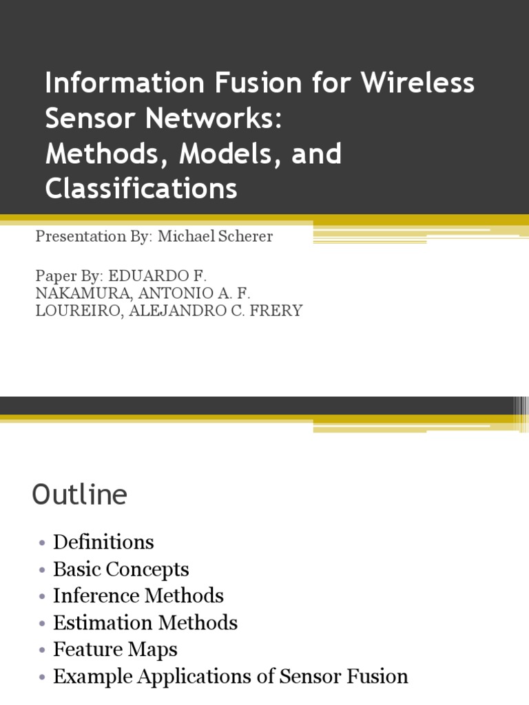Information Fusion in Wireless Sensor Networks | PDF | Inertial ...
