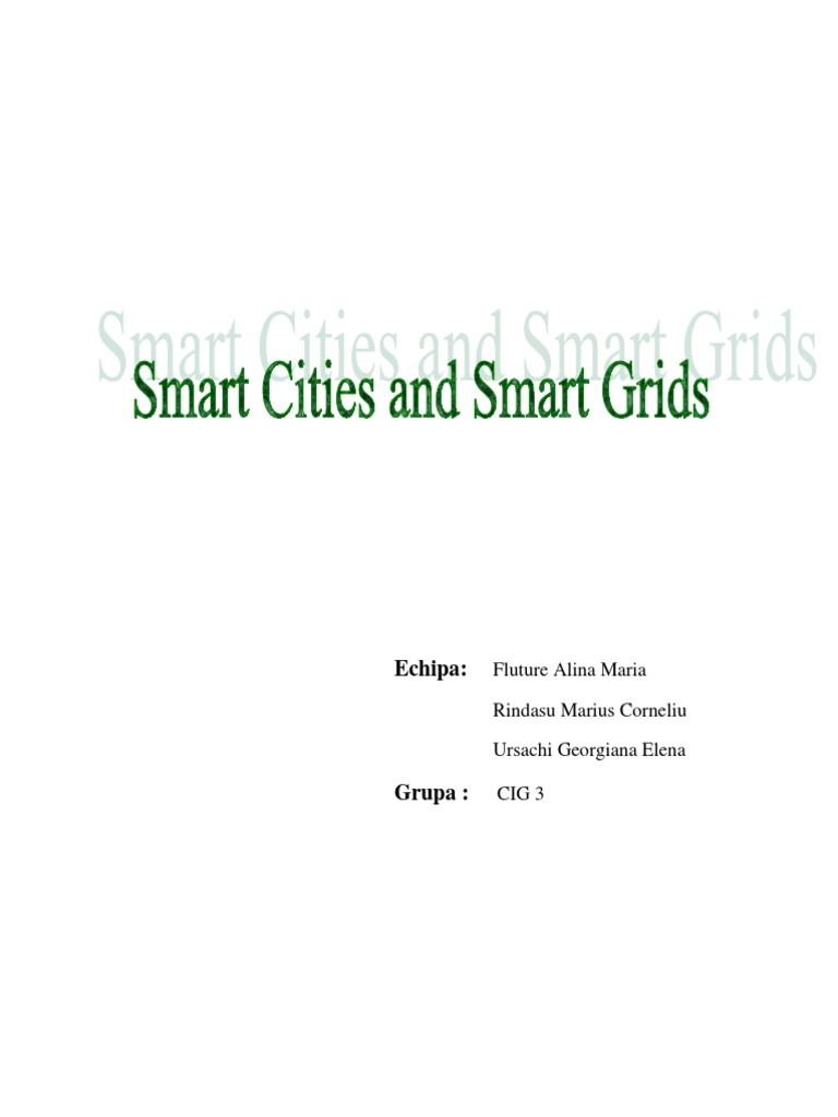 Smart Cities & Smart Grid | PDF