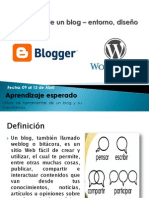 Blog y Su Entorno - Diseño 09 Al 13 de Abril