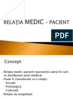 Relaţia Medic – Pacient