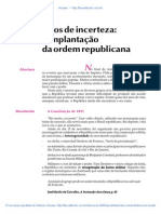 20 Anos de Incerteza a Implantacao de Ordem Republicana