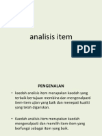 Kuliah KPN 6014 - 8 Analisis Item