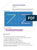 Patterlock Con Jquery