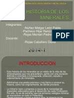Breve Historia de Los Minerales
