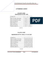 Atterberg Limits: Assessment of Soil Stabilization Using Fly Ash and Rice Husk Ash