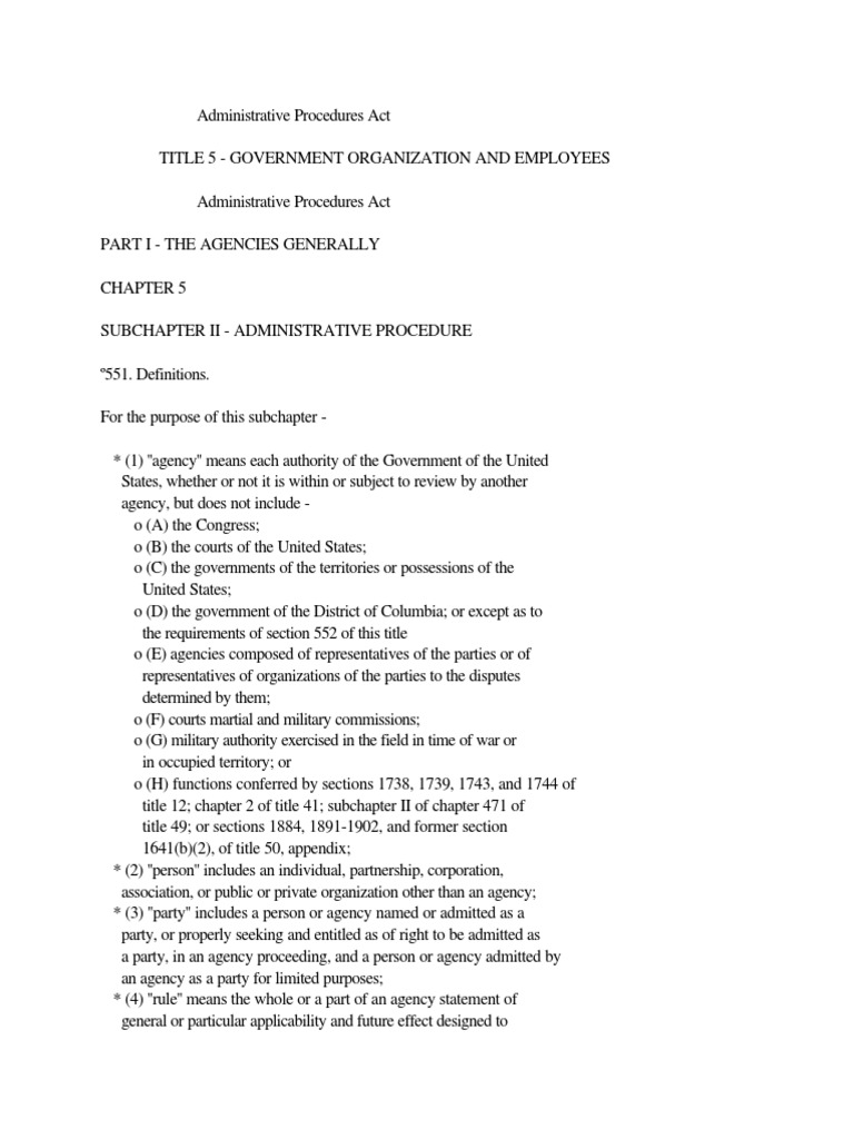 Administrative Procedure........ and Dealing With | PDF | Federal ...
